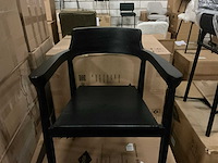 Giga meubel hazel zwart eetkamerstoel (4x) - afbeelding 3 van  4