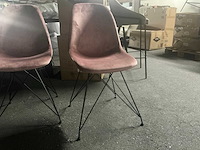Giga meubel jamie velvet 8820616 eetkamerstoel (4x) - afbeelding 4 van  5