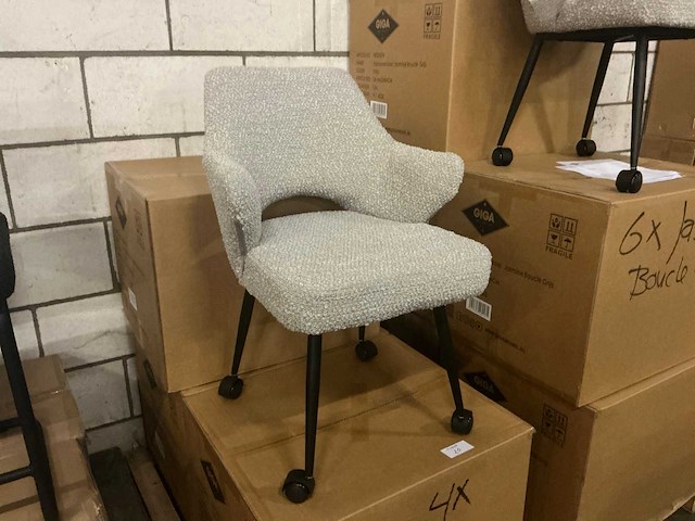 Giga meubel jasmine eetkamerstoel (4x) - afbeelding 1 van  5