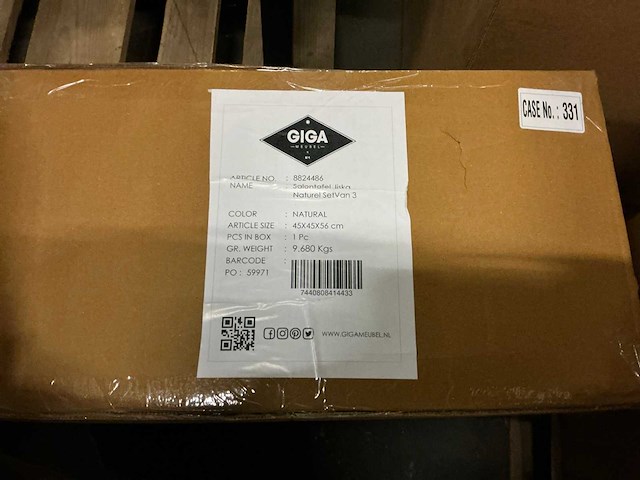 Giga meubel jiska salontafel set van 3 - afbeelding 3 van  3