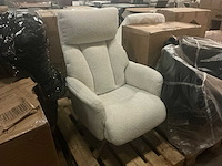 Giga meubel jonas off-white 8824619 draaibaar relaxfauteuil - afbeelding 1 van  8