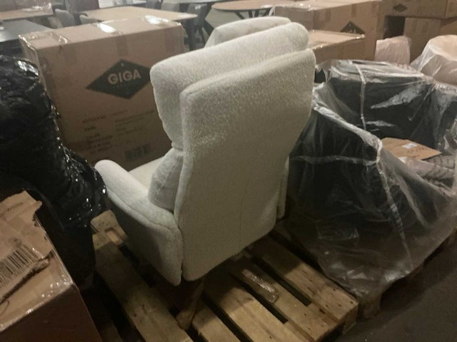 Giga meubel jonas off-white 8824619 draaibaar relaxfauteuil - afbeelding 4 van  8