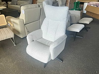 Giga meubel jonas off-white 8824619 draaibaar relaxfauteuil - afbeelding 3 van  7