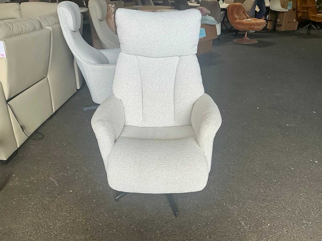 Giga meubel jonas off-white 8824619 draaibaar relaxfauteuil - afbeelding 4 van  7