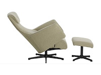 Giga meubel katie taupe 8824621 relaxefauteuil met voetenbankje - afbeelding 3 van  5