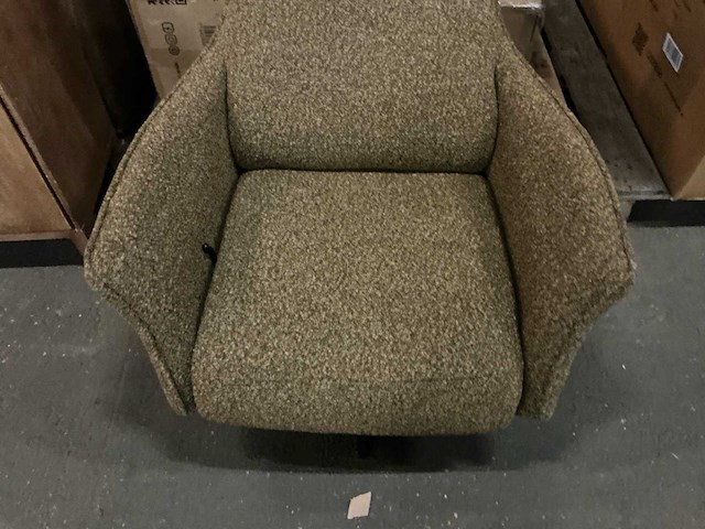 Giga meubel katie taupe relaxefauteuil met voetenbankje - afbeelding 4 van  6