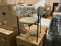 Giga meubel malene taupe eetkamerstoel (6x) - afbeelding 1 van  6