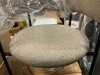 Giga meubel malene taupe eetkamerstoel (6x) - afbeelding 1 van  4