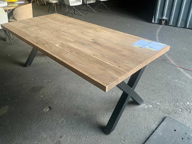 Giga meubel mango naturel onbewerkt eetkamertafel 220cm - afbeelding 2 van  4