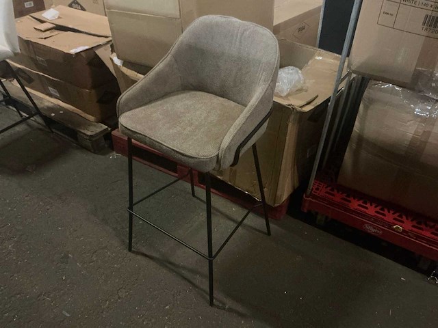 Giga meubel maxime taupe barkruk (3x) - afbeelding 1 van  5