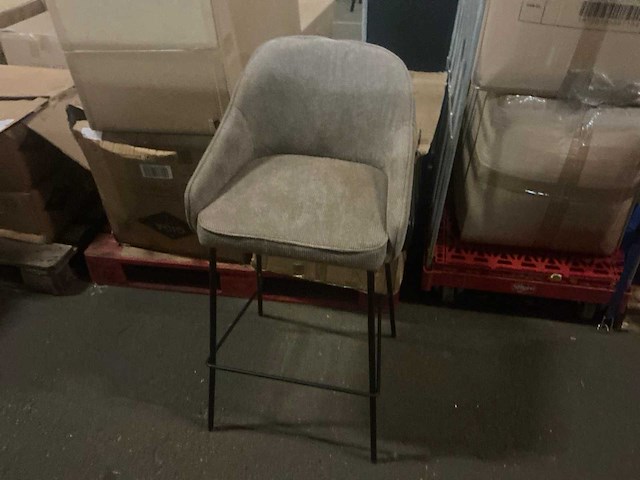 Giga meubel maxime taupe barkruk (3x) - afbeelding 2 van  5