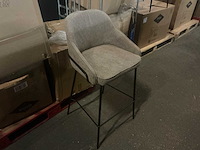 Giga meubel maxime taupe barkruk (3x) - afbeelding 3 van  5