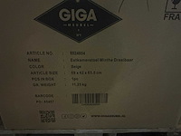 Giga meubel minthe beige eetkamerstoel (4x) - afbeelding 5 van  5