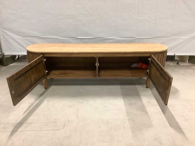 Giga meubel myra mangohout/travertin tv meubel - afbeelding 6 van  7