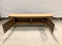 Giga meubel myra mangohout/travertin tv meubel - afbeelding 6 van  7