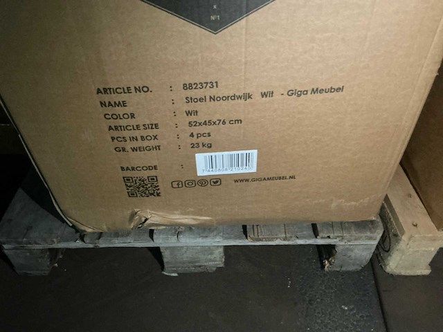 Giga meubel noordwijk 8823731 eetkamerstoel (4x) - afbeelding 5 van  5