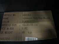 Giga meubel store metal zwart 8820394 vitrinekast - afbeelding 5 van  5