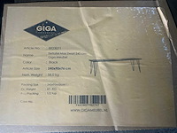 Giga meubel visgraat zwart eetkamertafel 240cm - afbeelding 4 van  4