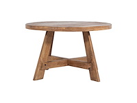 Giga meubel yvette bruin mangohout eetkamertafel - afbeelding 1 van  6