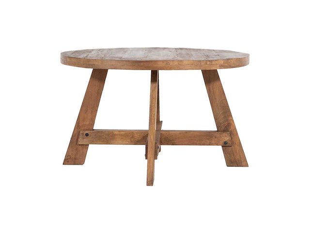 Giga meubel yvette bruin mangohout eetkamertafel - afbeelding 2 van  6