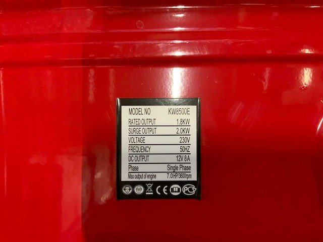 Giga power kw8500e stroomgenerator - afbeelding 8 van  8