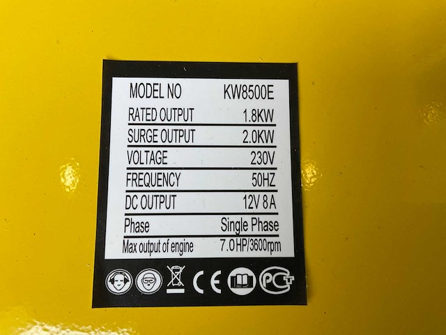 Giga power kw8500e stroomgenerator - afbeelding 7 van  7