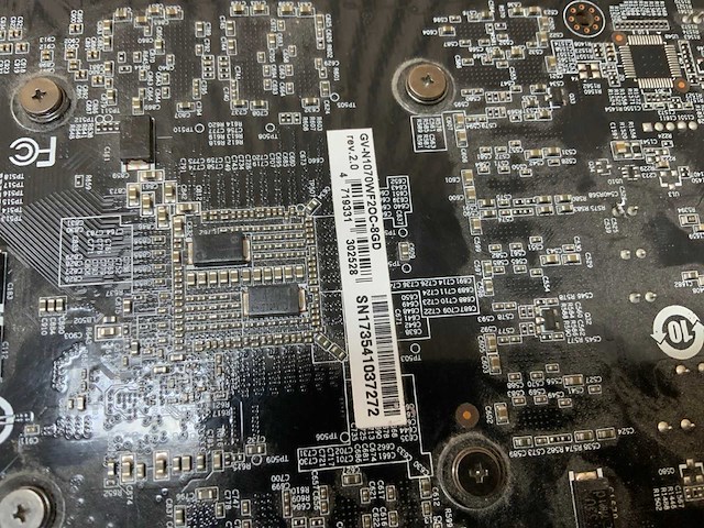 Gigabyte - gv-n1070wf2oc-8gd - videokaart - afbeelding 4 van  4