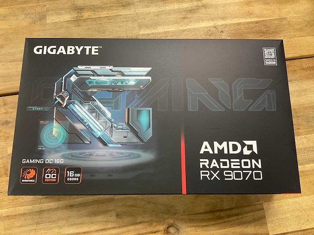 Gigabyte amd radeon rx9070 videokaart - afbeelding 1 van  5