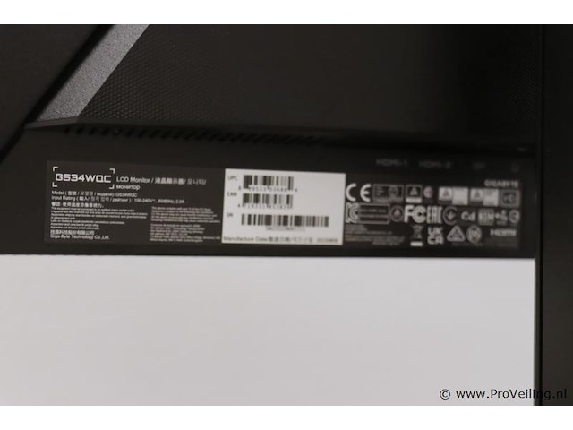 Gigabyte gaming monitor gs34wqc - 34" - afbeelding 4 van  5