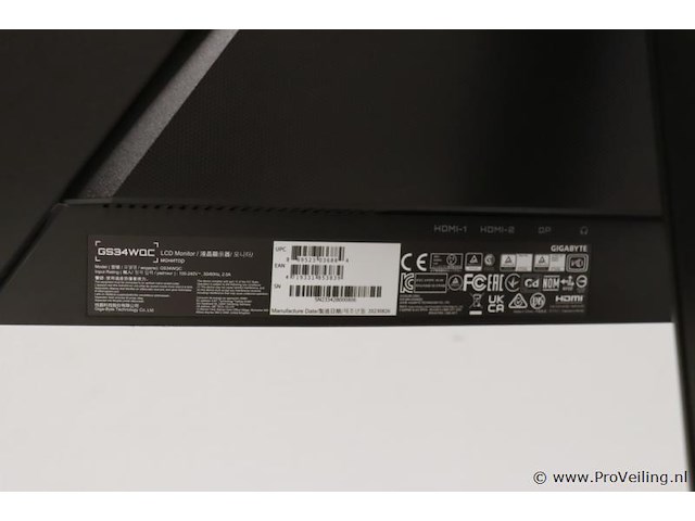 Gigabyte gaming monitor gs34wqc - 34" - afbeelding 3 van  4