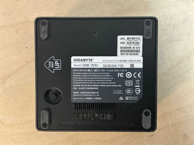 Gigabyte gb-bki3ha i3-7100 mini pc - afbeelding 4 van  4
