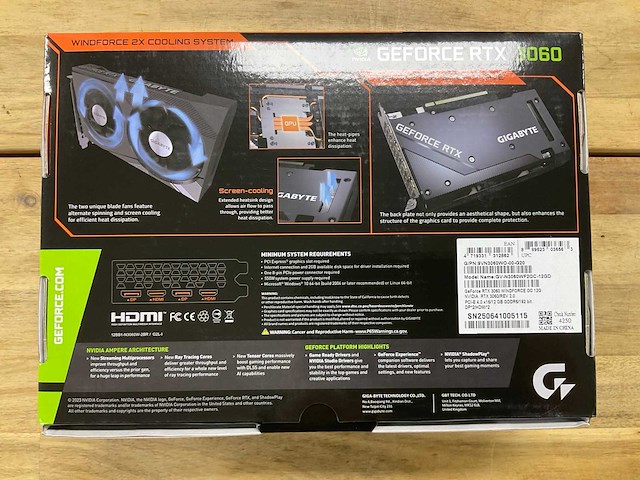 Gigabyte geforce rtx 3060 videokaart - afbeelding 2 van  4