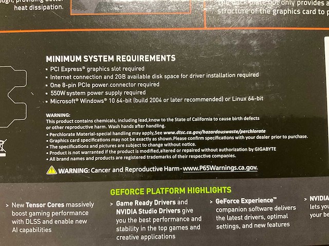 Gigabyte geforce rtx 3060 videokaart - afbeelding 3 van  4