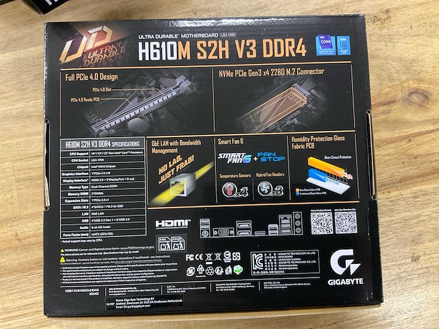 Gigabyte h610m s2h v3 ddr4 moederbord - afbeelding 2 van  4