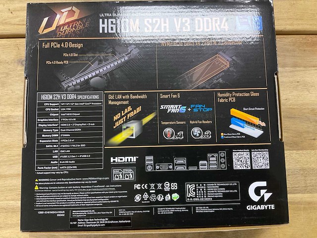 Gigabyte h610m s2h v3 ddr4 moederbord - afbeelding 2 van  4
