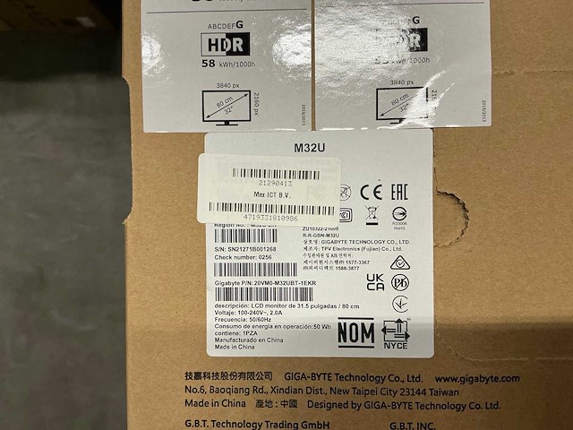 Gigabyte m32u gaming monitor - afbeelding 3 van  3