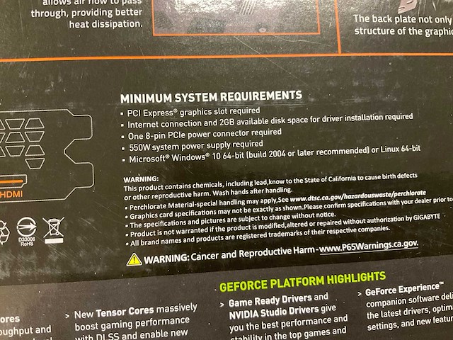Gigabyte nvidia geforce rtx 3060 videokaart - afbeelding 3 van  4