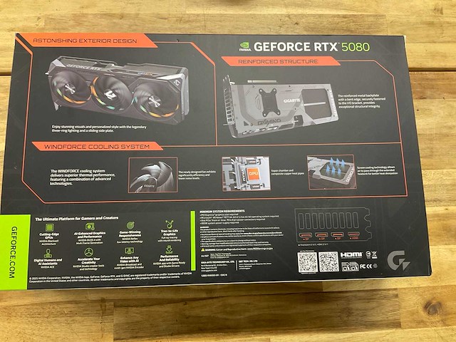 Gigabyte nvidia geforce rtx 5080 videokaart - afbeelding 2 van  5