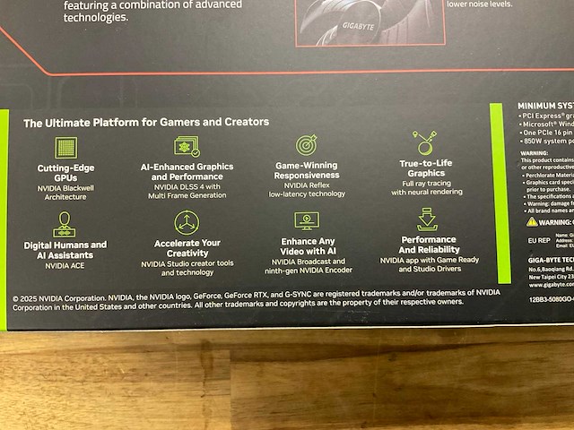 Gigabyte nvidia geforce rtx 5080 videokaart - afbeelding 4 van  5