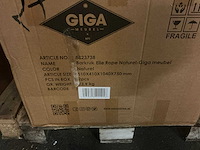 Gigameubel - elle rope naturel - 8823738 - barstool (2x) - afbeelding 6 van  6