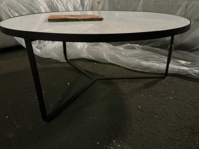 Gigameubel achile marmer salontafel 90cm - afbeelding 3 van  4