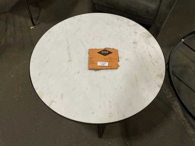 Gigameubel achile marmer salontafel 90cm - afbeelding 2 van  4