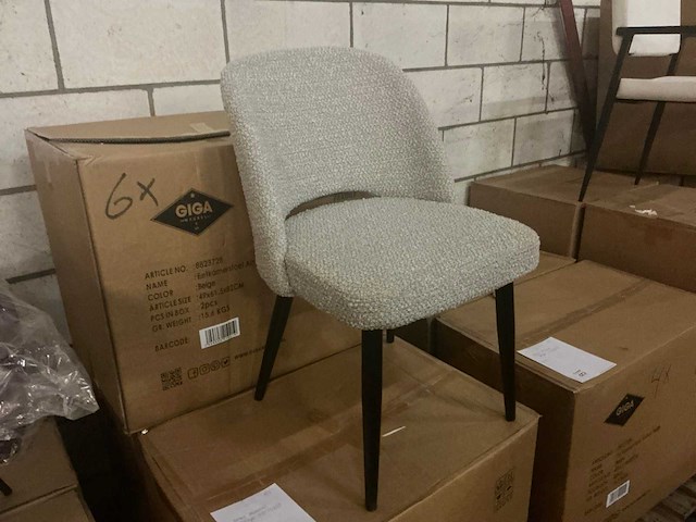 Gigameubel aimee 8823728 eetkamerstoel (6x) - afbeelding 3 van  6