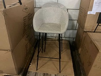 Gigameubel amira beige 8823631 barkruk (2x) - afbeelding 2 van  4