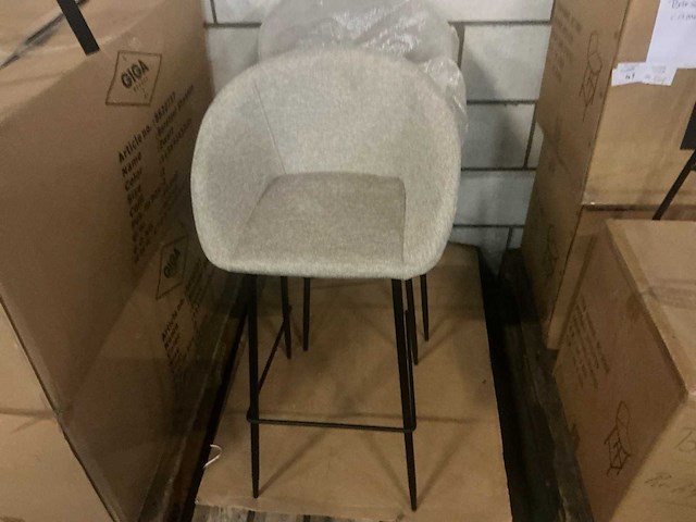 Gigameubel amira beige 8823631 barkruk (2x) - afbeelding 3 van  4