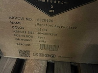 Gigameubel amira black 8820426 barstoel (2x) - afbeelding 5 van  5