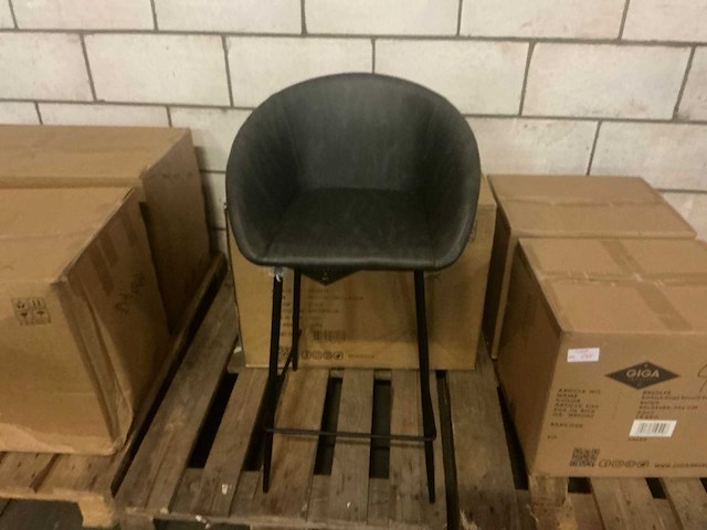 Gigameubel amira black 8820426 barstoel (4x) - afbeelding 2 van  5