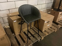 Gigameubel amira black 8820426 barstoel (4x) - afbeelding 3 van  5