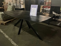 Gigameubel batti eetkamertafel 200cm zwart - afbeelding 1 van  8