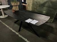 Gigameubel batti eetkamertafel 200cm zwart - afbeelding 3 van  8